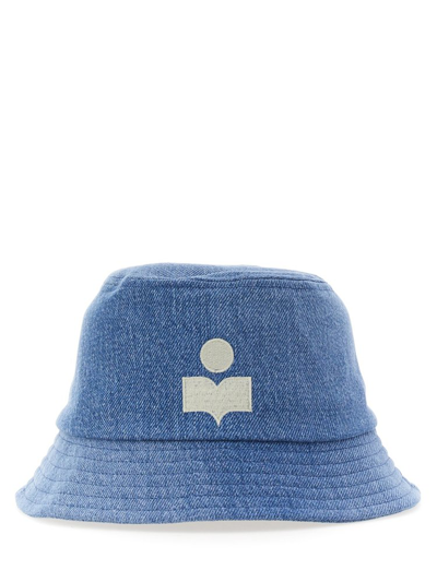 Isabel Marant Haley Denim Bucket Hat In Blue