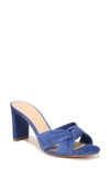 Veronica Beard Ganita Sandal In Navy Blue Suede