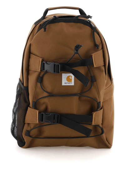 Carhartt Kickflip Backpack In Recycled Fabric In Brown