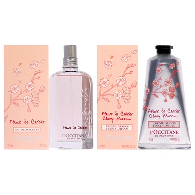 L'occitane Almond Shower Oil And Almond Delicious Hands Cream Kit By Loccitane For Unisex - 2 Pc Kit 2.5oz Show In Purple