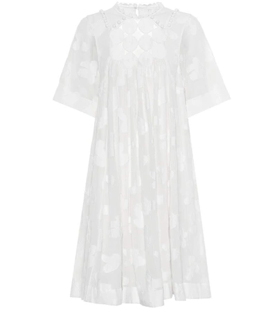 Chloé Cotton And Silk Dress In White