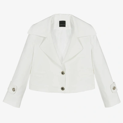 Marc Ellis Kids' Girls White Cropped Blazer