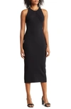 Rag & Bone Asher Rib Tank Dress In Black