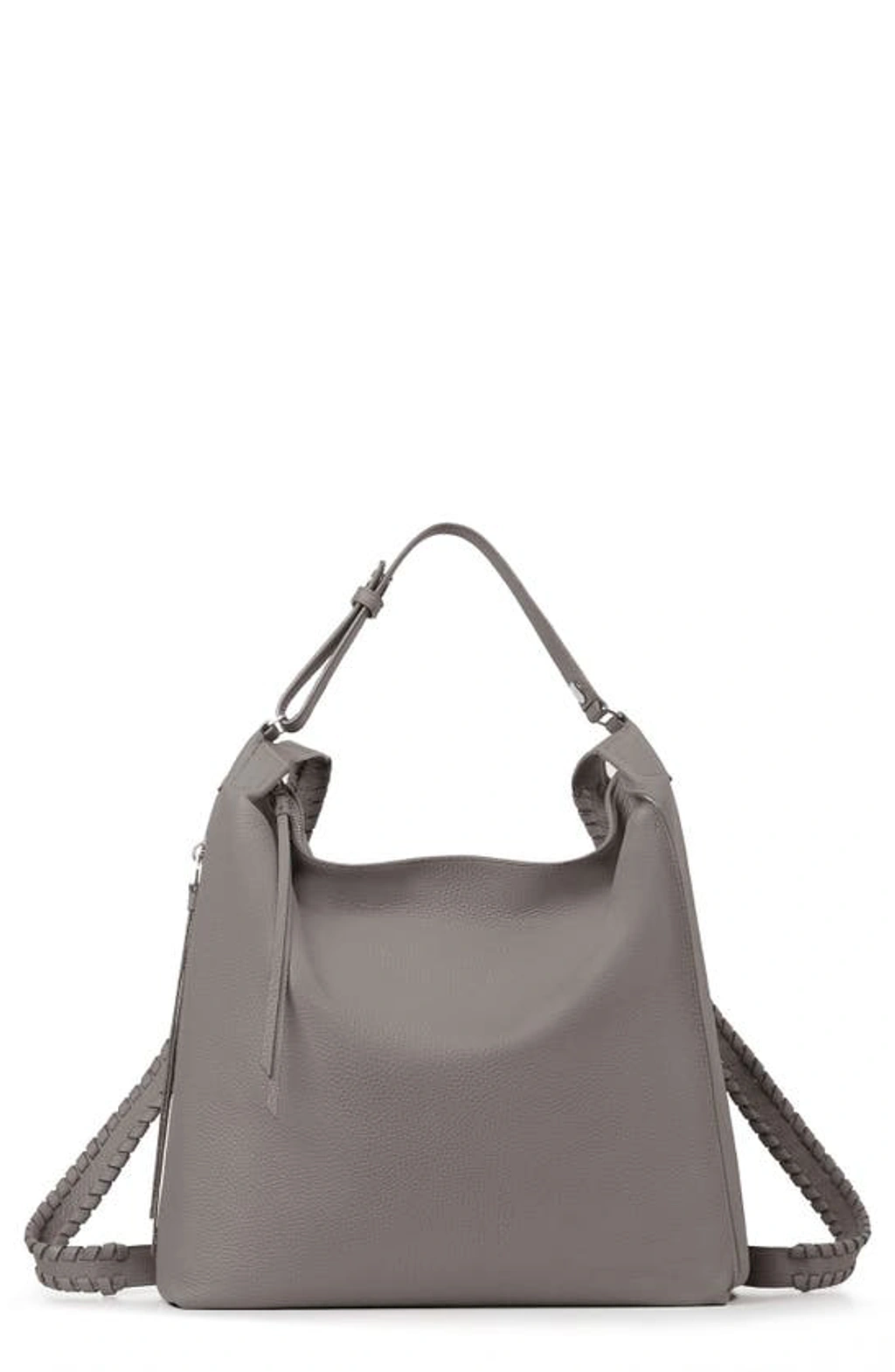ALL SAINTS Storm Grey Kita Small Backpack Kita Leather Crossbody Bag STORM GREY | ALLSAINTS US main image 4