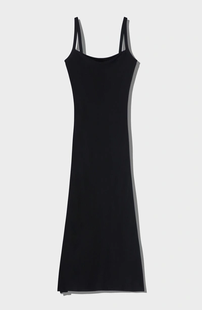 Altu Square Tank Dress In Black