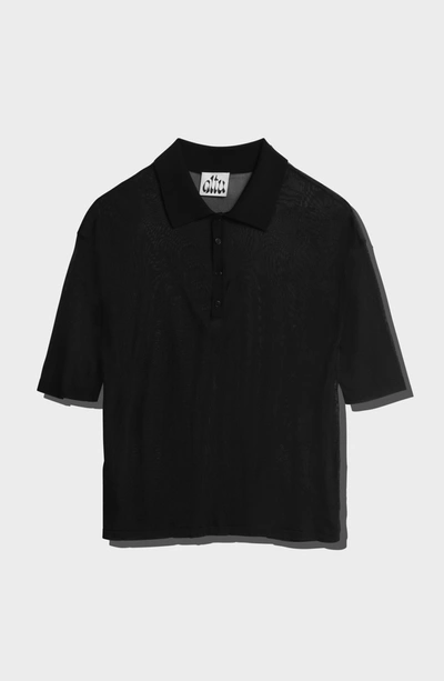 Altu Sheer Polo In Black