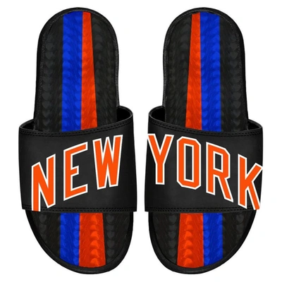 Islide Black New York Knicks 2022/23 City Edition Gel Slide Sandals