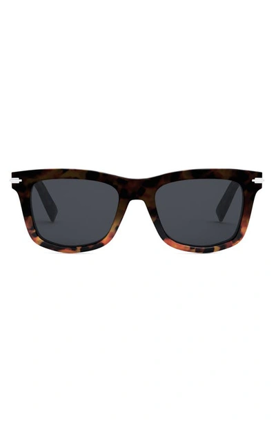 Dior 53mm Square Sunglasses In Blonde Havana / Smoke