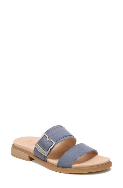 Dr. Scholl's Alyssa Slide Sandal In Oxideblue Microfiber