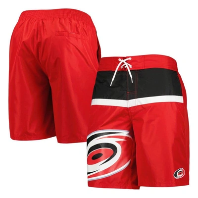 Starter Red Carolina Hurricanes Sea Wind Swim Trunks