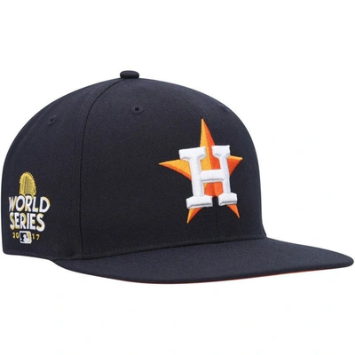 47 ' Navy Houston Astros 2017 World Series Sure Shot Captain Snapback Hat