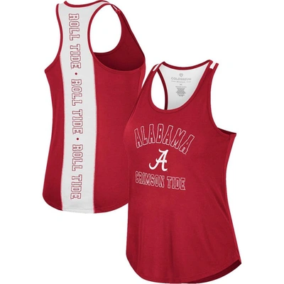 Colosseum Crimson Alabama Crimson Tide 10 Days Racerback Scoop Neck Tank Top