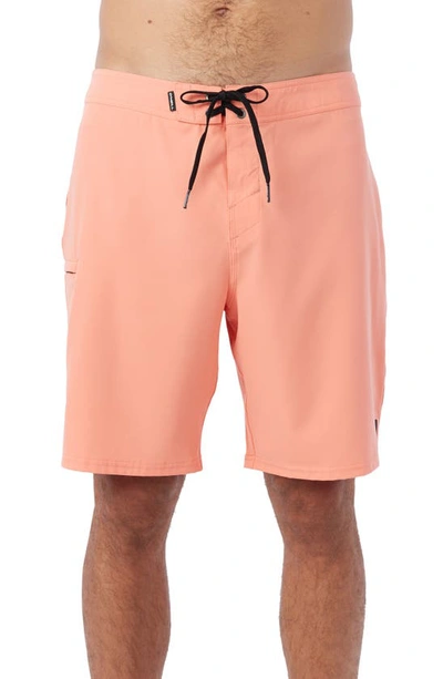 O'neill Hyperfreak Heat Solid Board Shorts In Coral