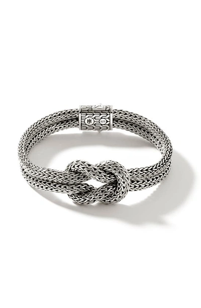 John Hardy Classic Chain Knot Layered Rope Bracelet In Silver