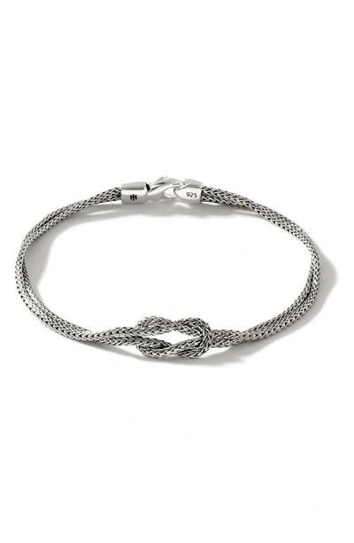 John Hardy Classic Chain Knot Layered Rope Bracelet In Silver