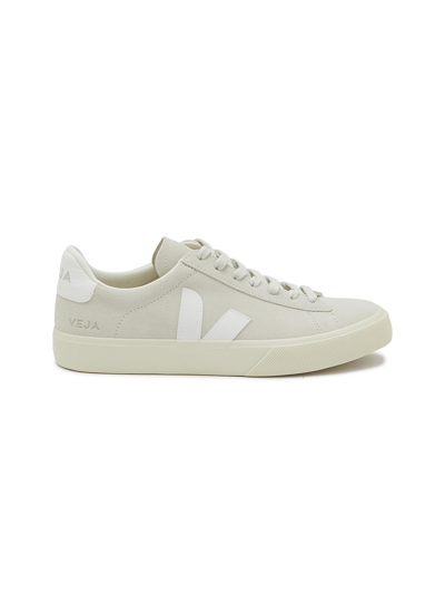 Veja Campo Mix Leather Low-top Sneakers In Grey
