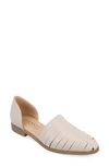 Journee Collection Tru Comfort Anyah Vegan Leather Flat In Grey