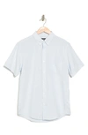 14th & Union Short Sleeve Shirt In Blue Skyway- White