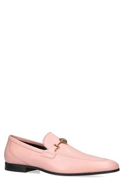 Kurt Geiger Leather Ali Loafers In Light/ Pastel Pink