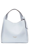 Kate Spade Knott Medium Leather Tote In Watercolor Blue