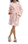 Ugg Aarti Faux Shearling Hooded Robe In Lotus Daisy