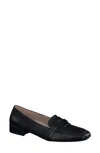 Paul Green Rimona Loafer In Black Leather