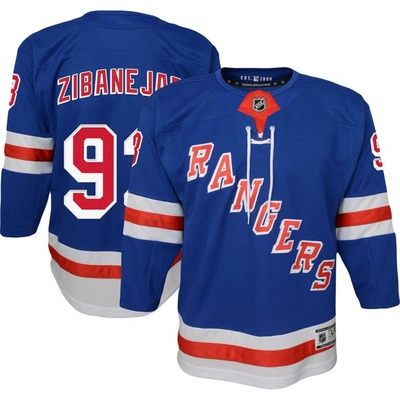 Outerstuff Kids' Youth Mika Zibanejad Blue New York Rangers Home Premier Player Jersey