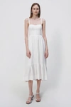Jonathan Simkhai Kitzia Linen Coverup Dress In White