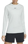 Nike Women's Dri-fit Uv Advantage Mock-neck Golf Top In Grey