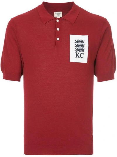Kent & Curwen Lion Crest Polo Shirt In Red