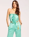 Ramy Brook Harriet Halter Tank Top In Malachite