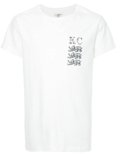 Kent & Curwen Logo Print T-shirt In White