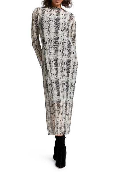 fitted lace wedding dress MINKA SNAKE PRINT MIDI DRESS main image 1