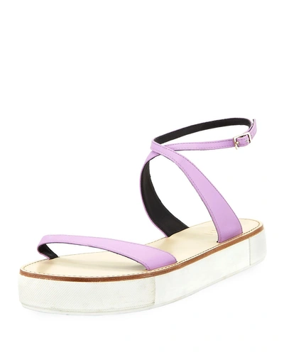 Tibi Chris Colorblock Sneaker Sandal In Lavender