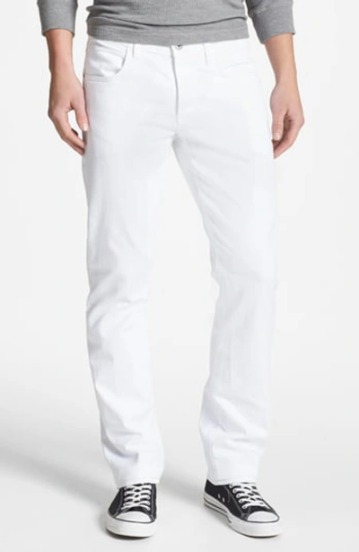 Hudson Men's Clint Straight-leg Chino Pants In Dirty White