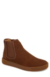 Michael Bastian Lyons Chelsea Boot In Chocolate Suede