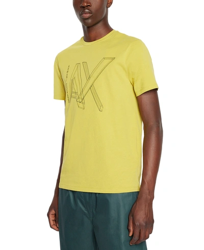 Ax Armani Exchange A X Armani Exchange Men's 3d Stencil Logo Graphic T-shirt In Oasis
