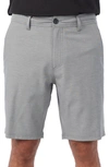 O'neill Reserve Light Check Water Repellent Bermuda Shorts In Graphite