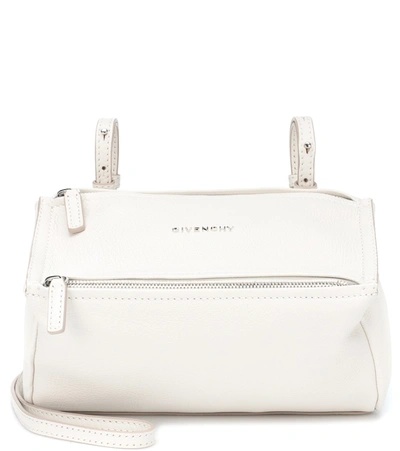Givenchy 'mini Pandora' Sugar Leather Shoulder Bag In White