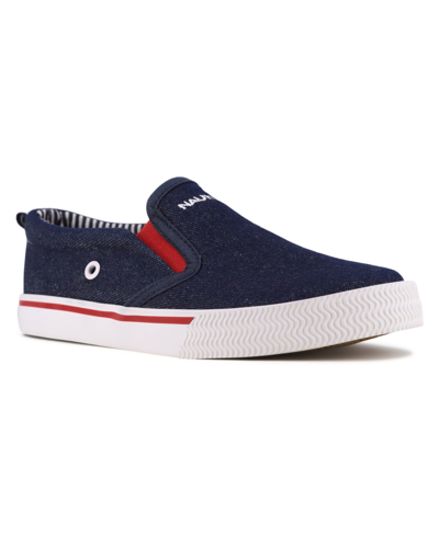 Nautica Little Boys Akeley Casual Shoes In Dark Denim