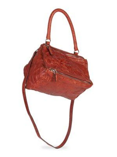 Givenchy 'small Pepe Pandora' Leather Shoulder Bag - Yellow In Mahogany