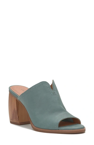 Lucky Brand Women's Xynia Open-toe Block-heel Mules In Green