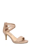 Bella Vita Women's Everly Heeled Sandals In Nude Leather