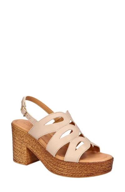 Bella Vita Women's Pri-italy Platform Sandals In Nude Leather