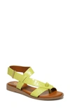 Franco Sarto Glenni Sandals In Green Crocco Faux Leather