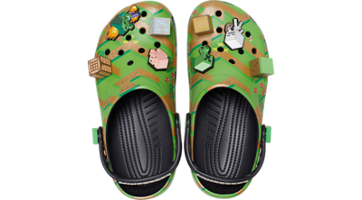 Crocs Classic Elevated Minecraft Clogs In Multicolor