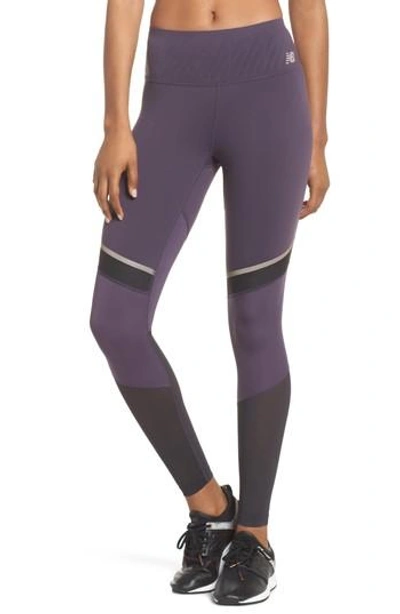 New Balance Determination Running Tights In Elderberry