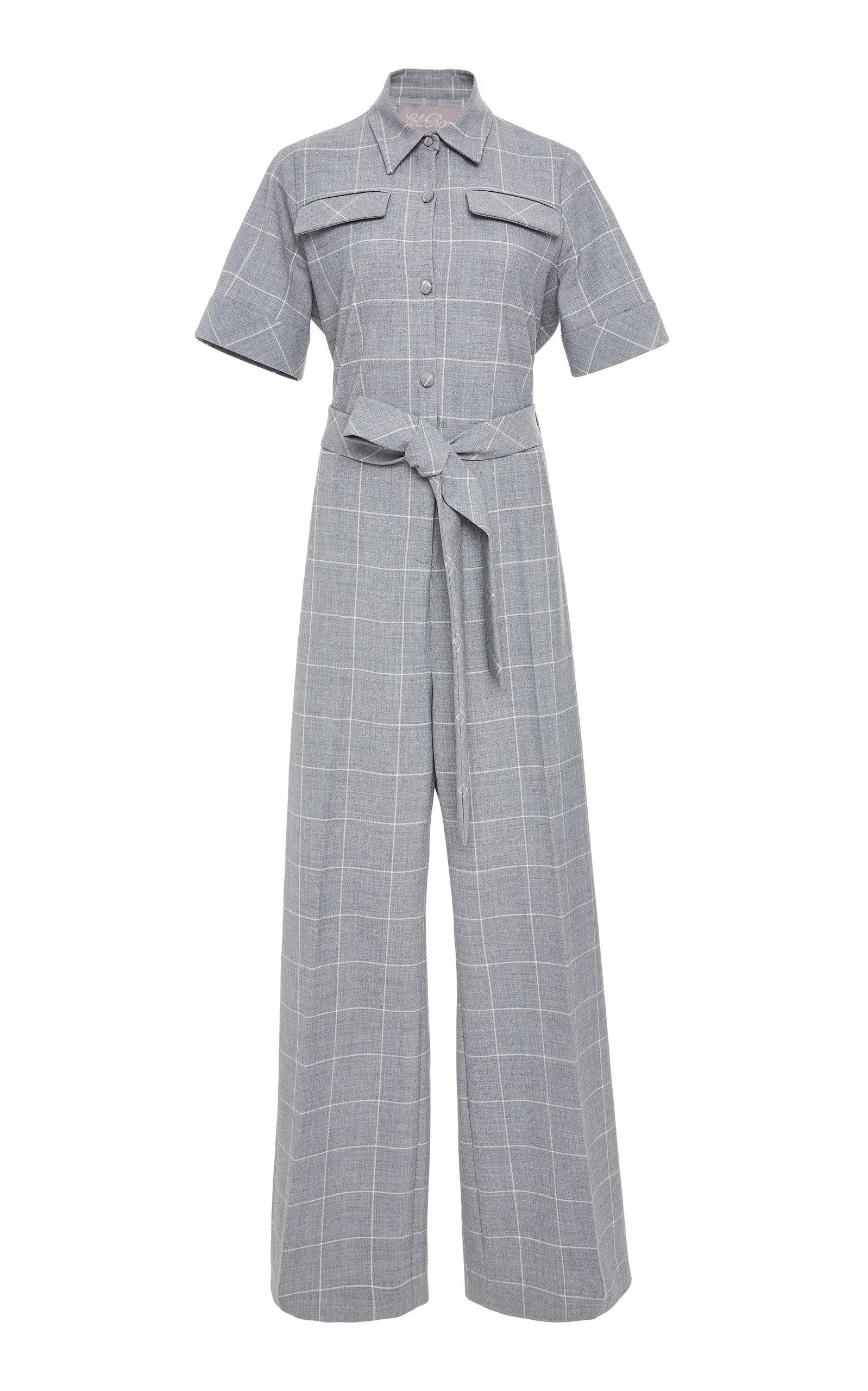 lela rose white jumpsuit