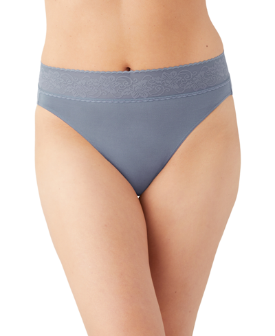 Wacoal Women's Comfort Touch High Cut Underwear 871353 In Gray