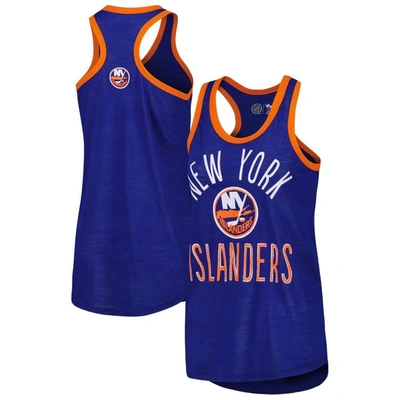 G-iii 4her By Carl Banks Royal New York Islanders First Base Racerback Scoop Neck Tank Top